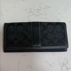 Coach Black Signature Wallet